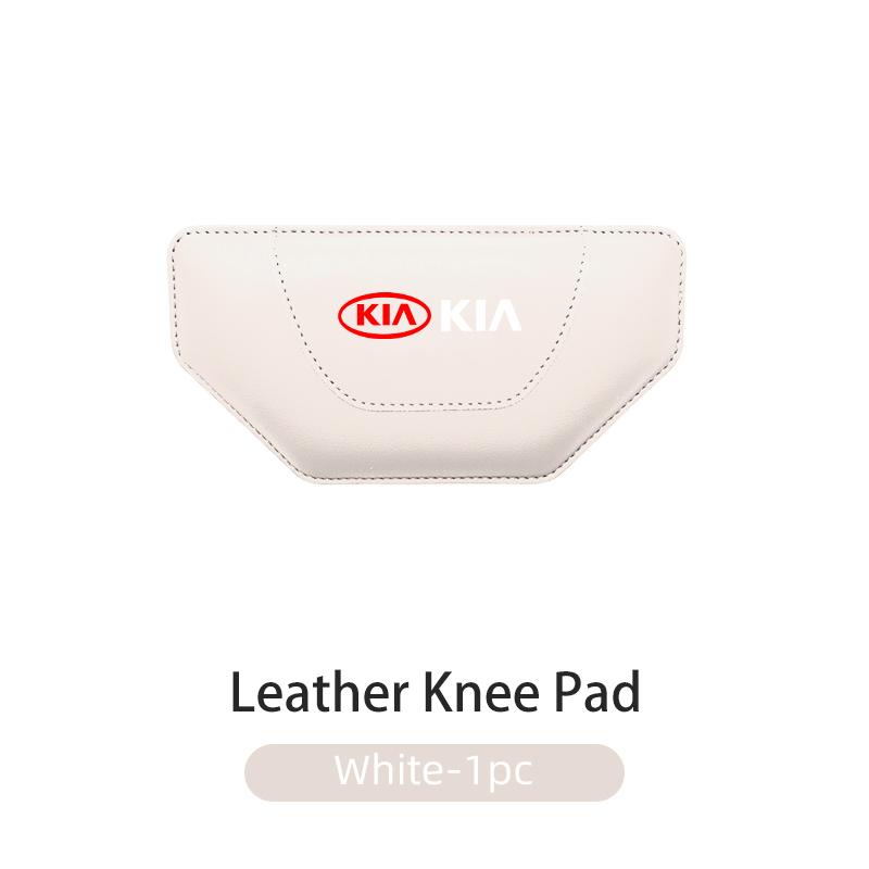 For KIA Leather Car Pillow Car Knee Pad Elastic Memory Foam Leg Pad Sorento Stinger Soul Spectra Niro Cadenza SephiaSL2