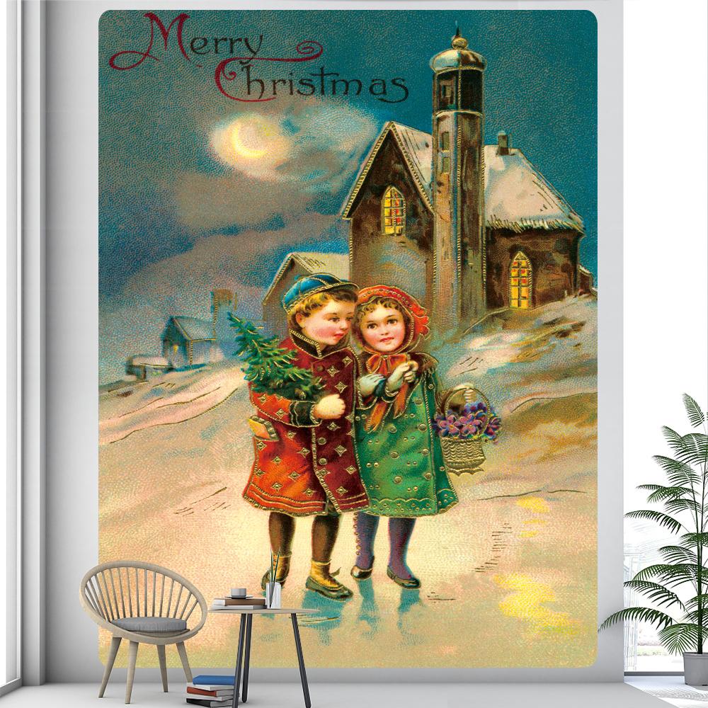 Христианская церковь, фреска, ангел, домашний декор, психоделическая сцена, гобелен, богемный декоративный лист, одеяло для дивана, коврик для йоги в стиле хиппи