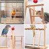 3 Pack Wooden Bird Ladder, Bird Cage Ladder Climbing Toys for Parakeets, Parrots, Cockatoo & Lovebirds