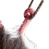 Crochet Rearview Mirror Accessory Handmade Knitted Screaming Possum Ornament  For Car Interior
