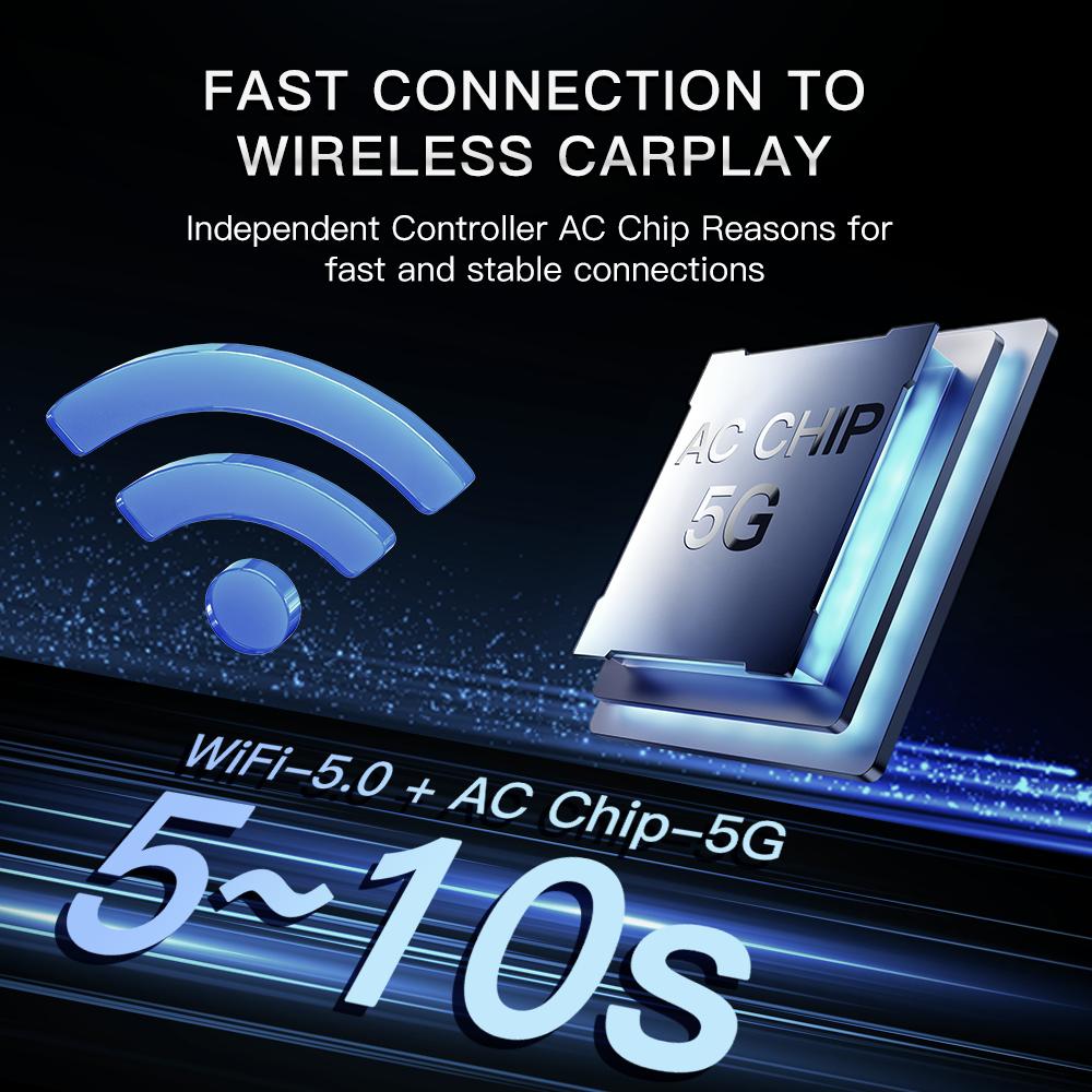 2025 Мини Беспроводной Адаптер CarPlay Смарт-бокс Car Play Донгл Bluetooth WiFi Быстрое Подключение Plug and Play Для OEM Проводного CarPlay Автомобиля