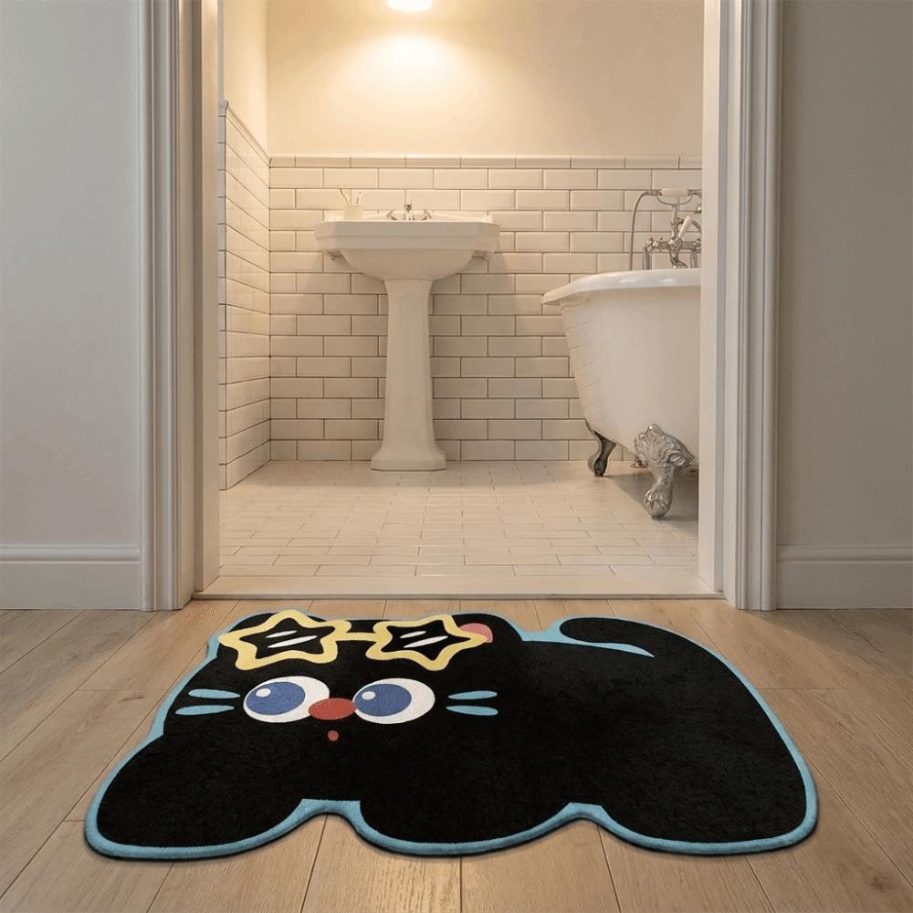 Cartoon Bathroom Floor Mat Quick Dry Decorative Door Mat Small Rug Entry Door Mat Kitchen