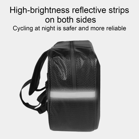 Сумка для мотоцикла на спинку 9 л, большая вместимость, водонепроницаемая, светоотражающая, для езды на велосипеде по шоссе, горному велосипеду, сумка-органайзер для хранения электровелосипеда сзади