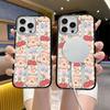 Чехол для телефона 'Сердце девочки' Apple 16plus магнитный прозрачный защитный чехол IP17 черный ободок акриловый 15 милый мишка