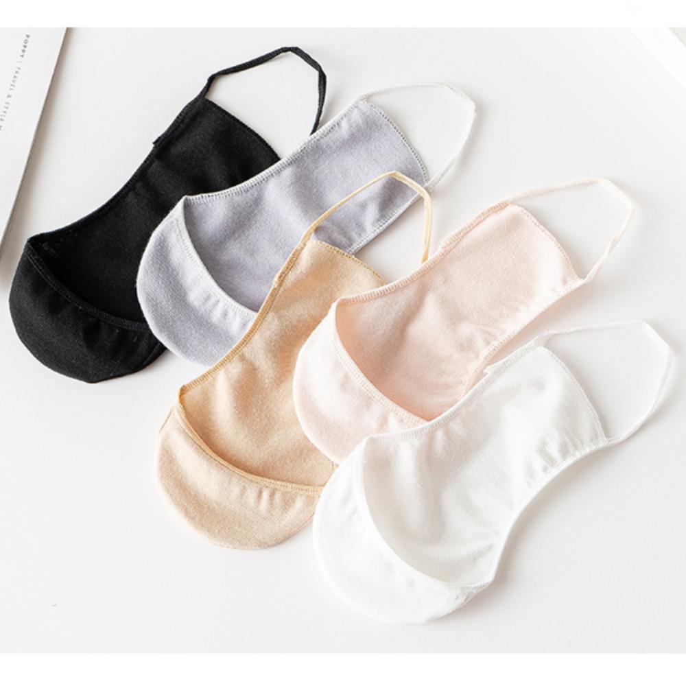 Breathable Half Palm Socks Solid Color Summer Thin Socks High Quality Invisible High Heels Socks
