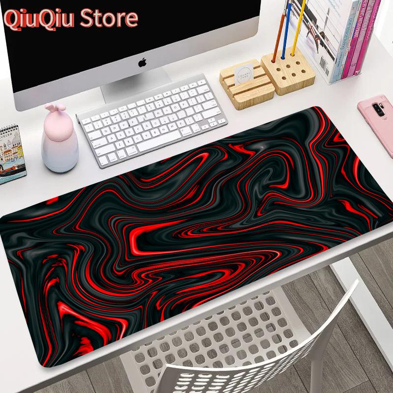 XXL Red Texture Mouse Pad Fashion Design Sakura Mousepad Computer Game Large Table Mat Rubber Anti-Slip Mechanical Keyboard Pads
