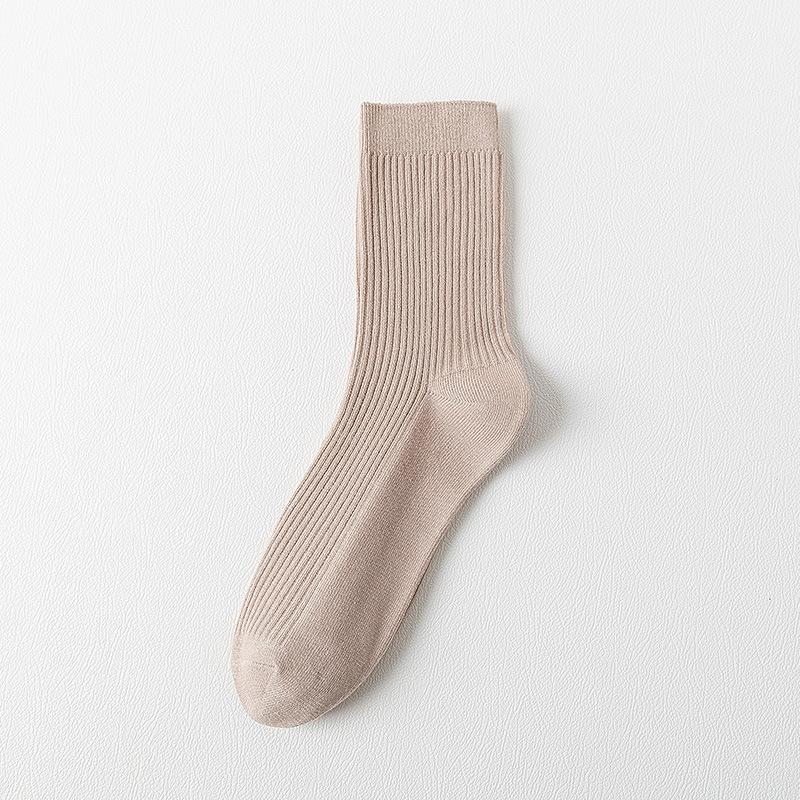 Men's Mid-calf Cotton Socks, Anti-odor, Sweat-absorbing and Antibacterial Long Calf Cotton Socks for Autumn and Winter, Spring and Autumn Long Socks