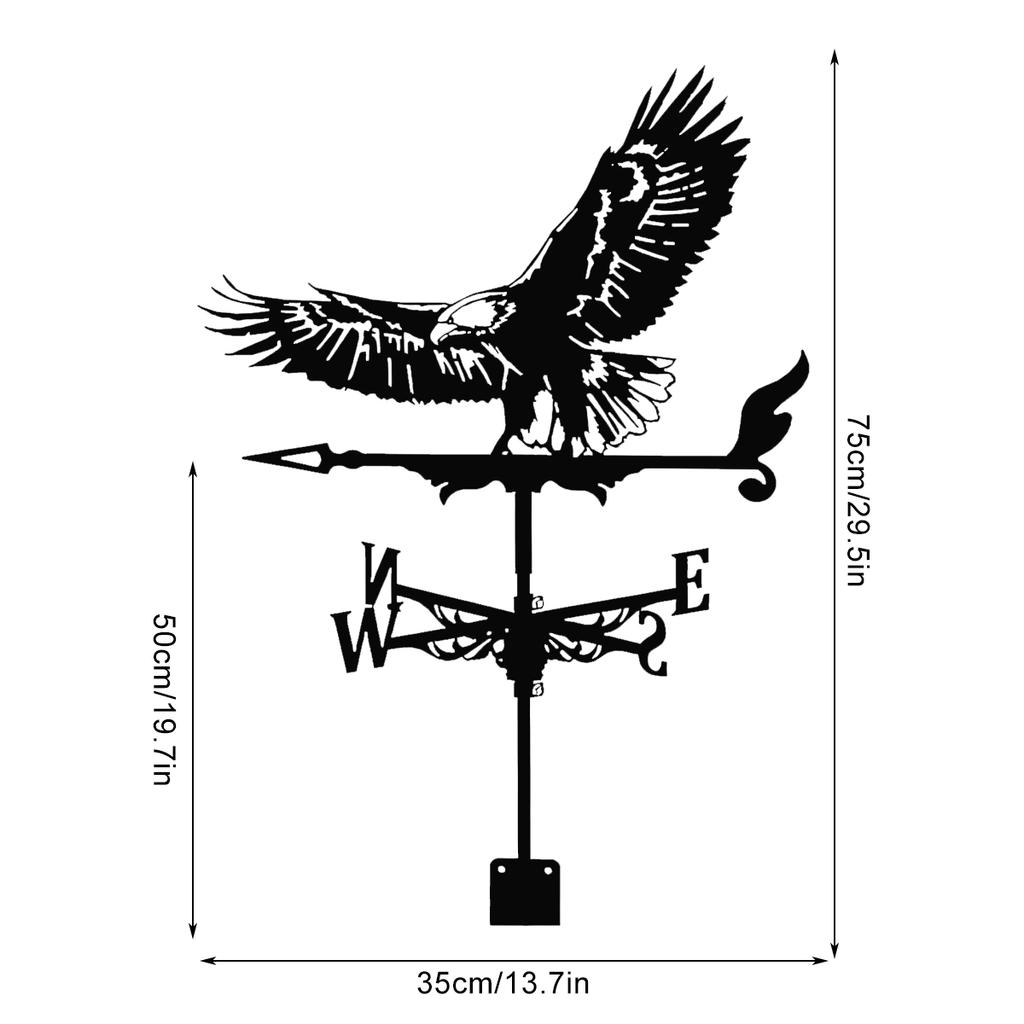 Креативный флюгер для украшения улицы Украшение крыши Флюгер для крыши Садовое украшение Устойчивый к погодным условиям металл