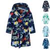 Children's Bathrobe Gold Velvet Boys And Girls Home Wear Autumn And Winter Sleeping Gown