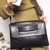Zipper PU Leather Envelope Handbag Pure Color Handheld Evening Banquet Bag  Outdoor