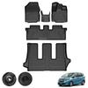 Kotesoto Honda New Model Freed Floor Mat Second Mat Trunk Mat Freed GB Series GB5 GB6 GB7 GB8 Car Mat Freed Luggage Mat TPE Material Freed Waterproof
