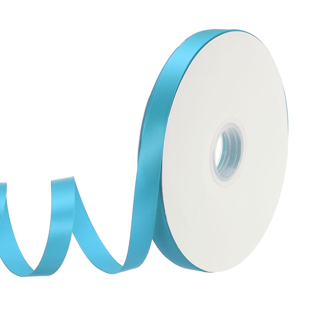 Полиэстеровая атласная лента односторонняя репсовая лента однотонная тканевая лента для рукоделия свадебной вечеринки подарочной упаковки 5/8"x100 ярдов