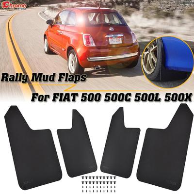 Гоночные брызговики для Fiat 500 500C 500L 500X abarth хэтчбек/хэтчбек красные/черные брызговики брызговики крыло