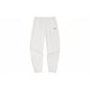 Solid Color Mid Waist Straight Leg Fleece Knit Sports Pants Unisex Pants Beige 972338301-1