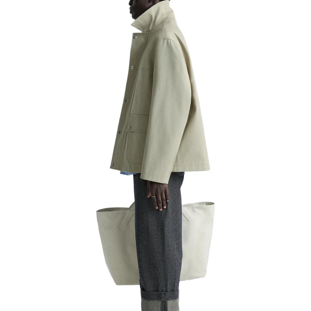 ZARA Parka Coats Men's Sand Lapel Moderate 0706188-711