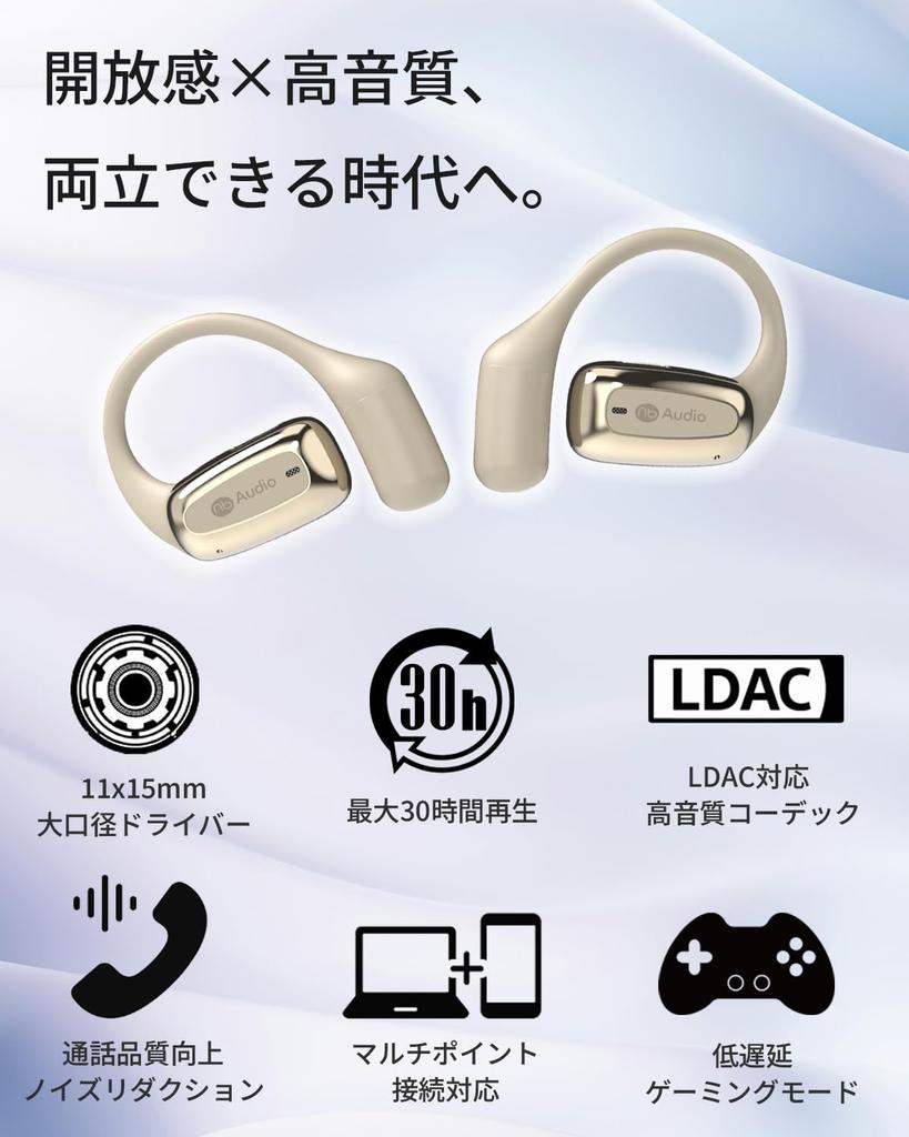 Аудио Полностью Беспроводные Низкая Задержка Стандарты Звонков с Логотипом и Чехлом (Н.Б.) Открытые наушники Open+2, Дизайн с ушным крючком, Режим, Микрофон, Поддержка нескольких точек,