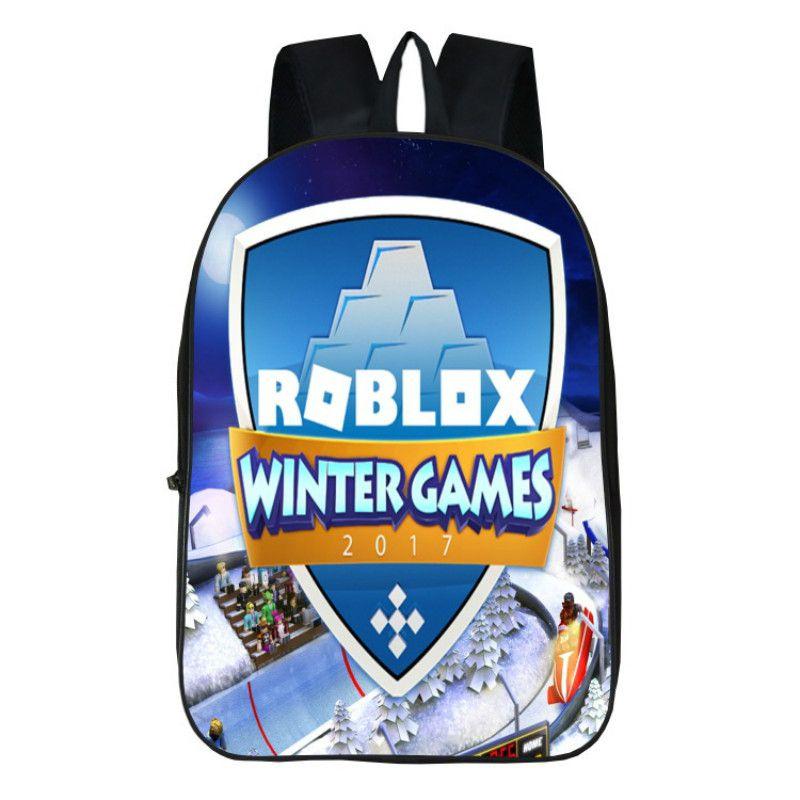 Школьный рюкзак Roblox для детей с большой вместимостью и прочным полиэстеровым материалом