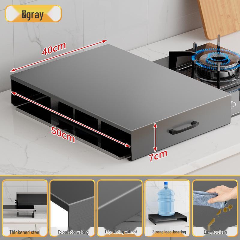 Защитный экран для газовой плиты и органайзер для столешницы с подставкой для кастрюль и перегородкой для индукционной плиты