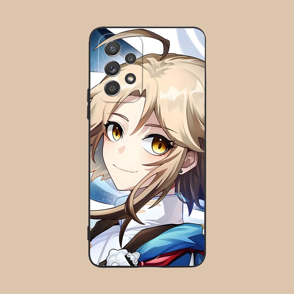 HSR Yanqing Матовый ТПУ Чехол для Мобильного Телефона для Samsung Galaxy M55 54 42 35 34 33 32 23 22 15 14 13 12 F55 5G Цветной Чехол
