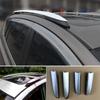 Торцевая крышка багажника на крышу 4 шт./компл. автомобильные аксессуары прямая замена оболочки крышки серебристый тон + черный практичный в использовании
