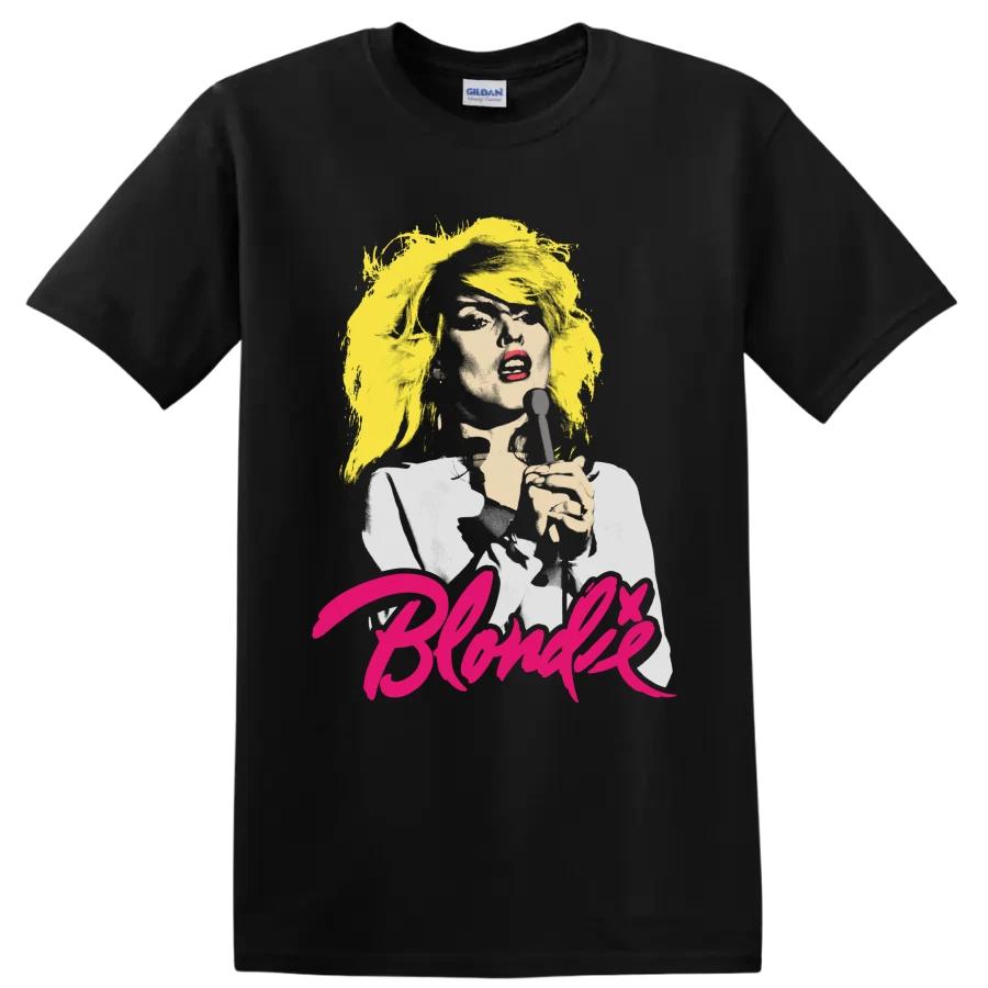Blondie Punk Rock Singer Graphic T Shirt Vintage Music Fan Tee Retro Style Art