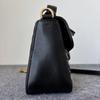 [Pre-Owned] Gucci Chevron Leather GG Marmont Mini Top Handle Bag 'Nero' - Excellent #34V3BJ