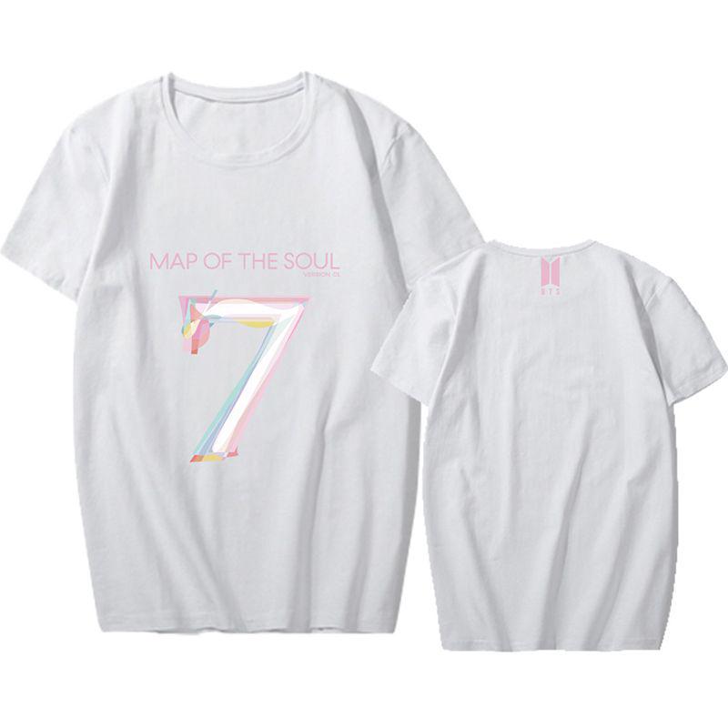 Bts Map Kpop Of The Soul7 Tshirt Bangtan Boys Short Sleeve Tee Shirts Tops