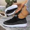 Fashion Women Sneakers Fashion Lace Up Mesh Breathable Outdoor Walking Small White Shoes Round Toe Non-slip Thick Sole Tennis Shoe Mujer
