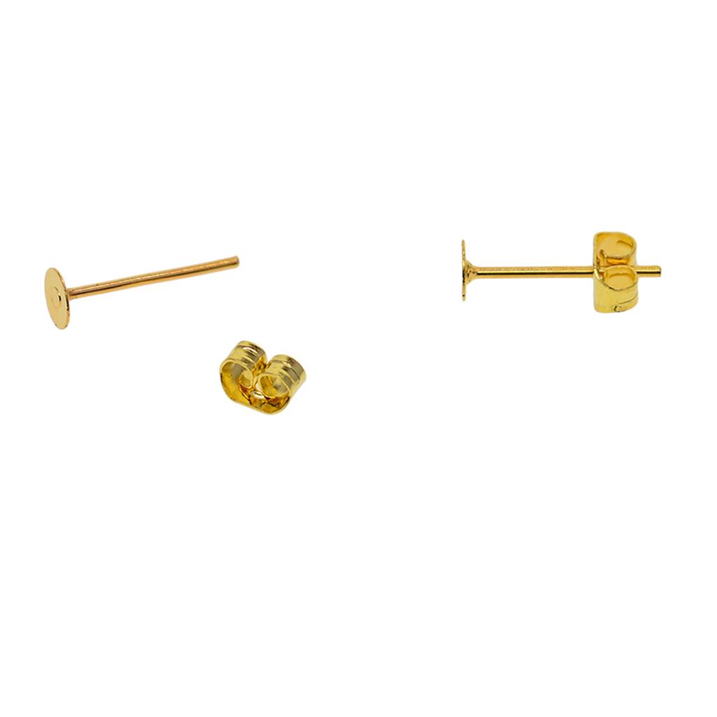 500 шт. 4 мм железных штифтов для сережек и задников для самостоятельной сборки ювелирных изделий