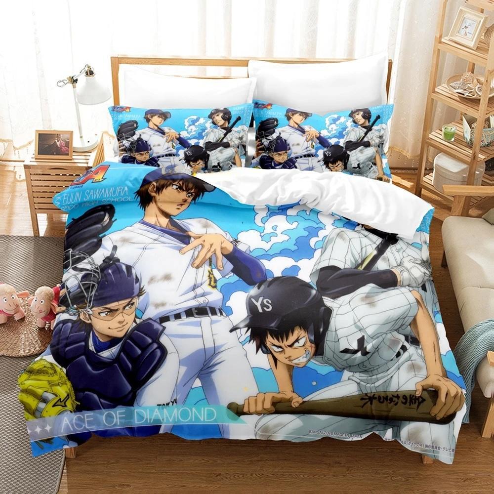 3d Print  Ace Of Diamond 2_3pcs Bedding Set Boys Girls Twin Queen Size Duvet Cover Pillowcase Bed Kids Adult Home Textiles