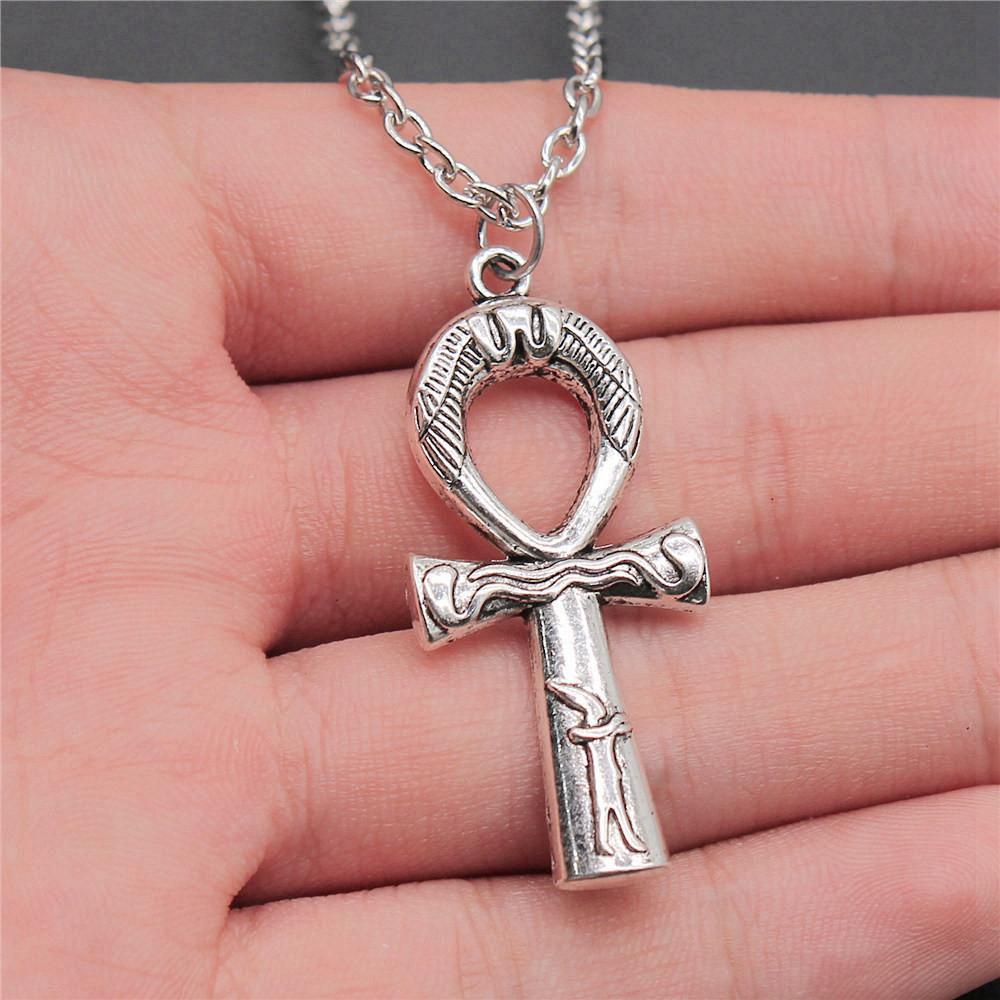 Крест Талисман Амулет 45 см или 70 см Длинная Цепочка Ожерелье Женские Украшения Пляжные Тенденции Художественные Принадлежности