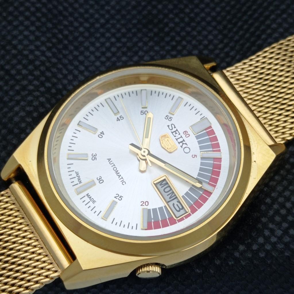 ВОССТАНОВЛЕННЫЕ ВИНТАЖНЫЕ SEIKO 5 AUTO 6309A ЯПОНИЯ МУЖСКИЕ D/D СЕРЕБРЯНЫЕ ЧАСЫ a309507-5