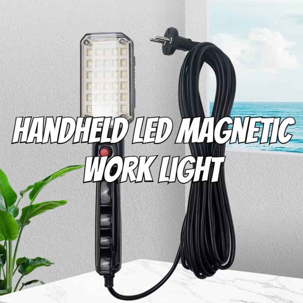 1Pcs 5M Pure Copper Wire Auto Repair Lamp 30 Leads Handheld Inspection Lamp  For Car Garage Workshop