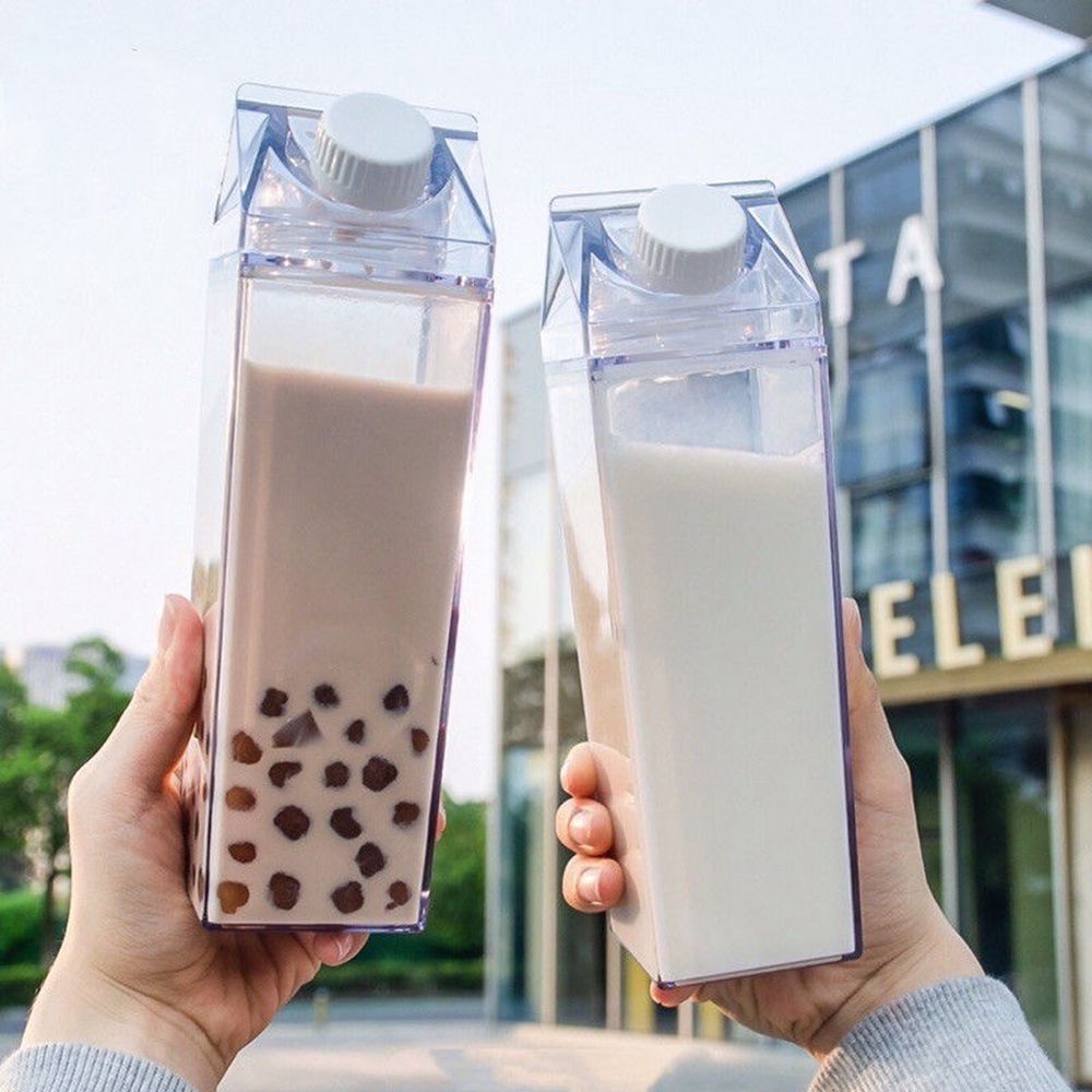 Straw for Sports Square with Brush Kitchen Supplies Drinkware Milk Carton Juice Box Water Bottle