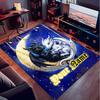 1PC Custom Name Dragon Moon Romance Theme Floor Mat Ideal for Living Room, Game Rooms, Office, Bedroom,Floor Mat Playful Design