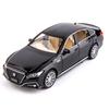 1/32 Toyota Crown Alloy Luxury Sedan Car Model Diecast Metal Toy High Simulation Sound and Light Pull Back Collectibles Kids Gift