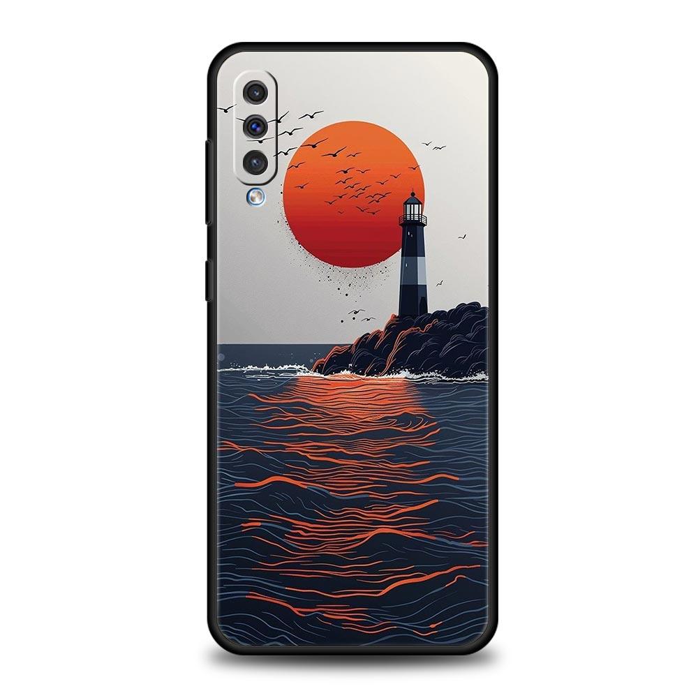 Чехол-накладка 'Горный рассвет' для Samsung A56 A36 A26 A54 A52 A24 A14 A50 A72 A70 A20E A06 A12 A22 A34 A42 A32 A04s A16 5G