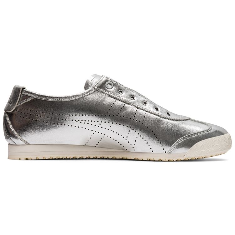 ONITSUKA TIGER Mexico 66 Sd Слипоны Удобные Жидкое серебро Нескользящие Износостойкие Низкие Повседневные Кроссовки Унисекс 1183A603-020