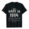Made In 1964 Shirt Birthday 55 Limited Edition Tshirts Camisas Men Casual Tops T Shirt For Men Dominant Cotton T Shirt