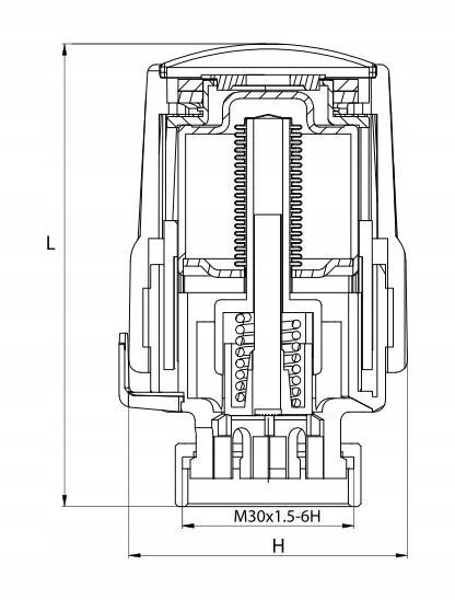 Głowica Termostatyczna - Diamond M30 X 1,5