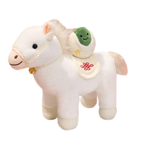 Плюшевая игрушка Лошадь Кукла Украшение на Китайский Новый год 2026 Счастливая Лошадь Зодиакальный Орнамент для Дома Фестивальный Декор