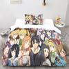 Аниме Sword Art Online Пододеяльник Наволочка Комплект постельного белья Взрослый Мальчик Девочка Украшение спальни Детский подарок Односпальный Двуспальный Размер