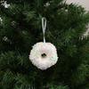 Flocking Xmas Tree Decor DIY Ice Cream Pendant Creative Candy Cane Ornament  Home Decor