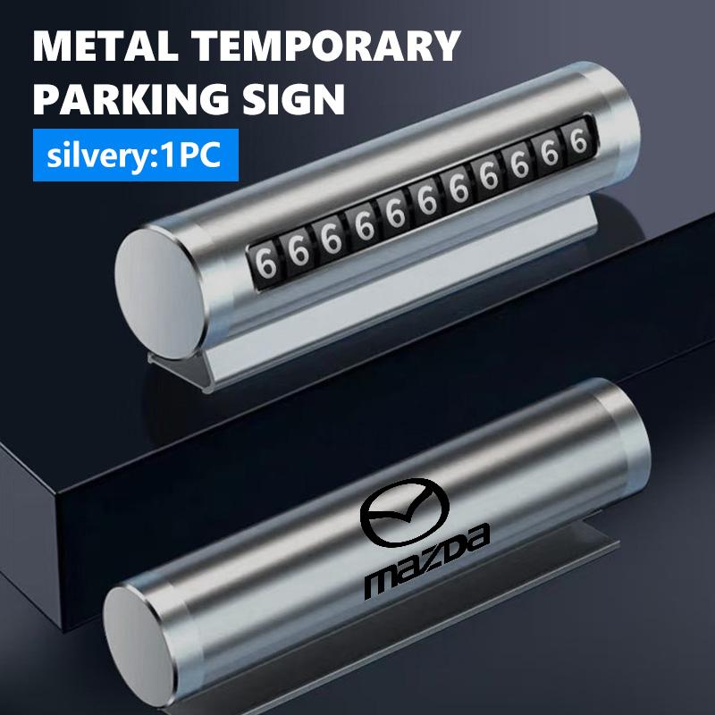 Car Temporary Parking Card Phone Number Card Plate Accessories For Mazda Axela Speed 6 CX3 CX4 CX5 CX7 CX8 CX9 MS Demio FF10