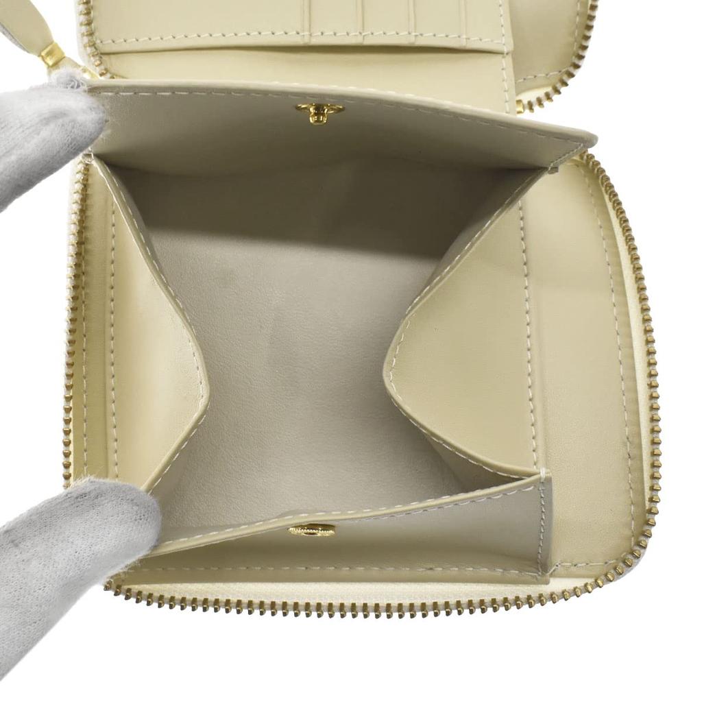 COMME des GARCONS кожаный кошелек с круглой молнией, складной, SA2100, цвет белый [Товар]