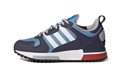 Originals ZX 700 Спортивные Устойчивые к истиранию Дышащие Низкие Детские Повседневные Кроссовки Черно-Синие HP8871