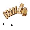 6 Pcs 0.5-3mm Small Electric Drill Bit Copper Collet Micro Twist Drill Chuck Set
