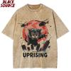 T Funny Cute Art TShirts Japanese Cat Graphic for Cat Lover Catzilla TShirts Graphic Womens Clothing Fashion