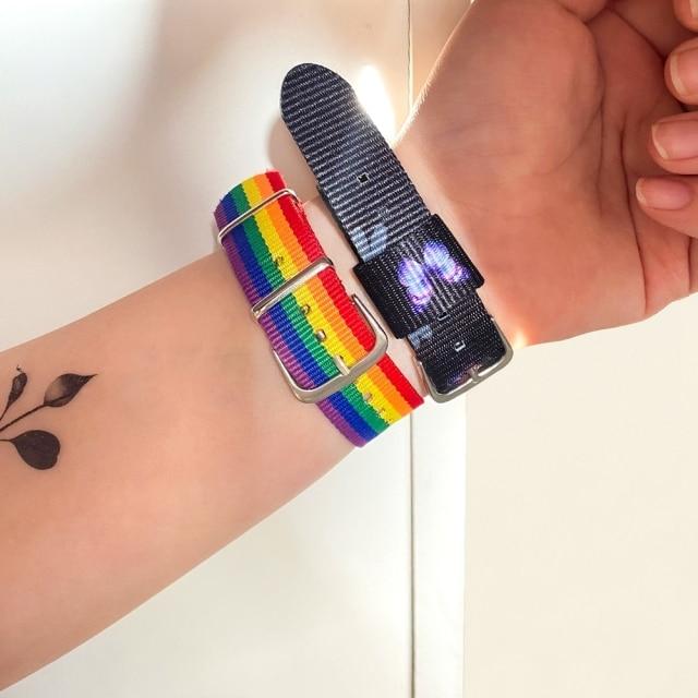 New Daisy Strap Bracelets For Girls Boys Women 'S Rainbow Wristband Bracelet Cotton Linen Adjustable Couple Jewelry Gifts