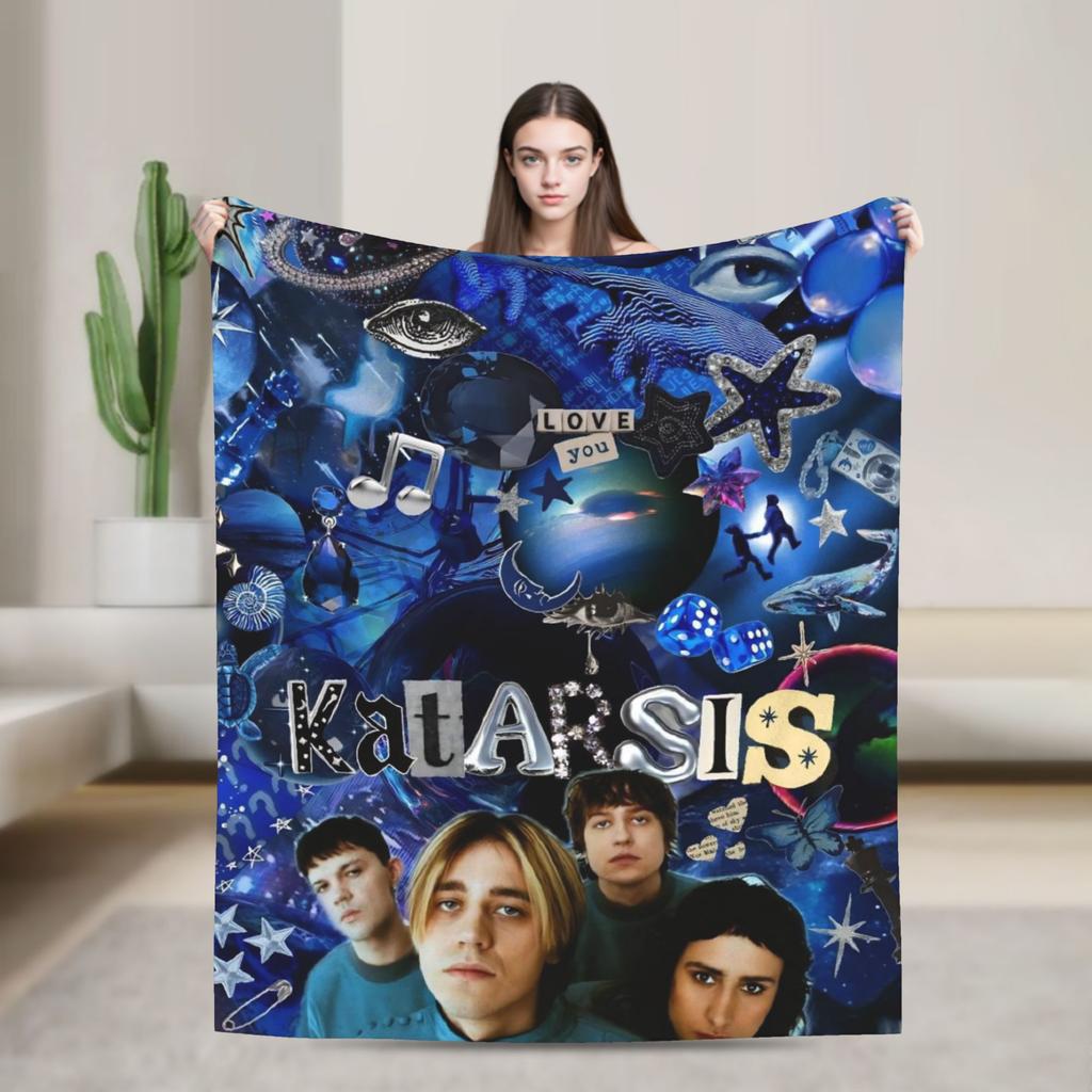 Katarsis Tavo Akys Eurovisions 2025 Warm Soft Blankets Bedding Throws Novelty Couch Chair Flannel Bedspread Sofa Bed Cover